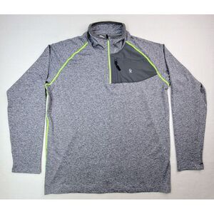 Little Donkey Andy Pullover Mens 1/4 Zip Lightweight‎ Gray Reflective Run Jacket